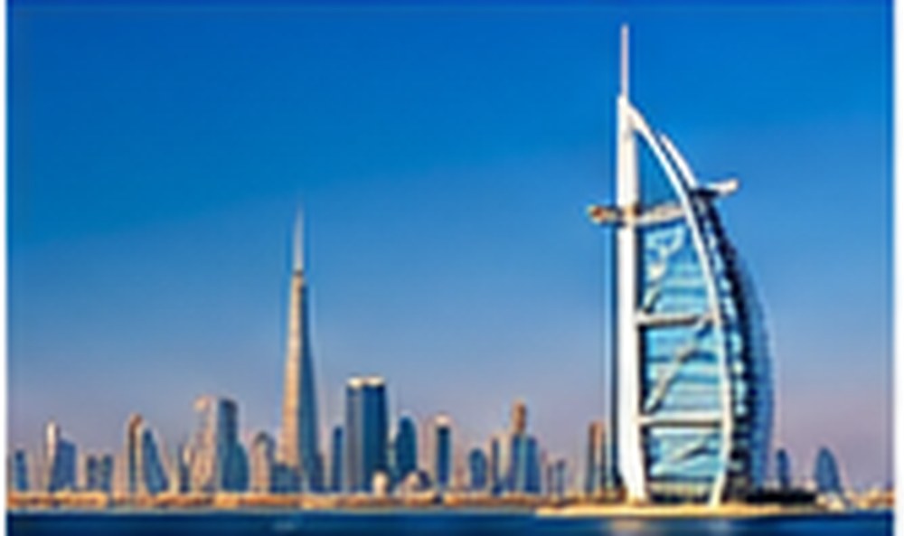 Dubai skyline at waterfront